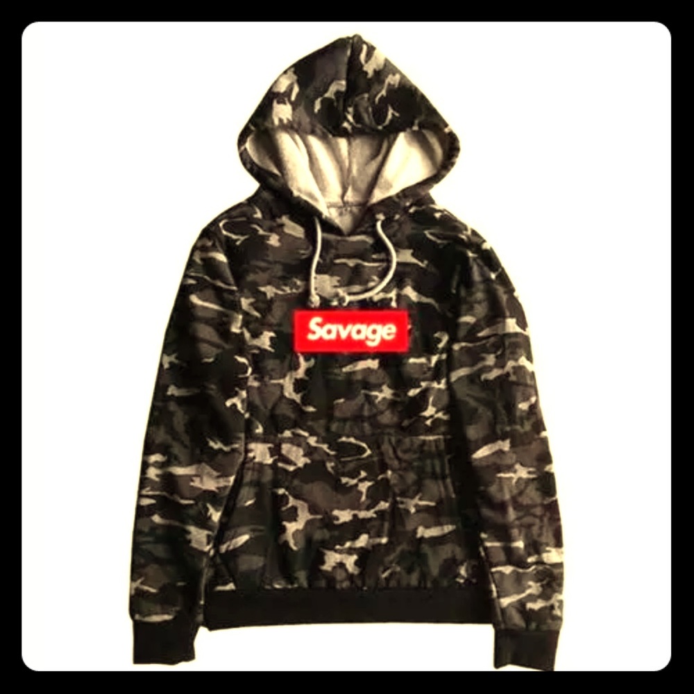 Supreme Style Savage Hip Hop Gangster Hoodie Camo